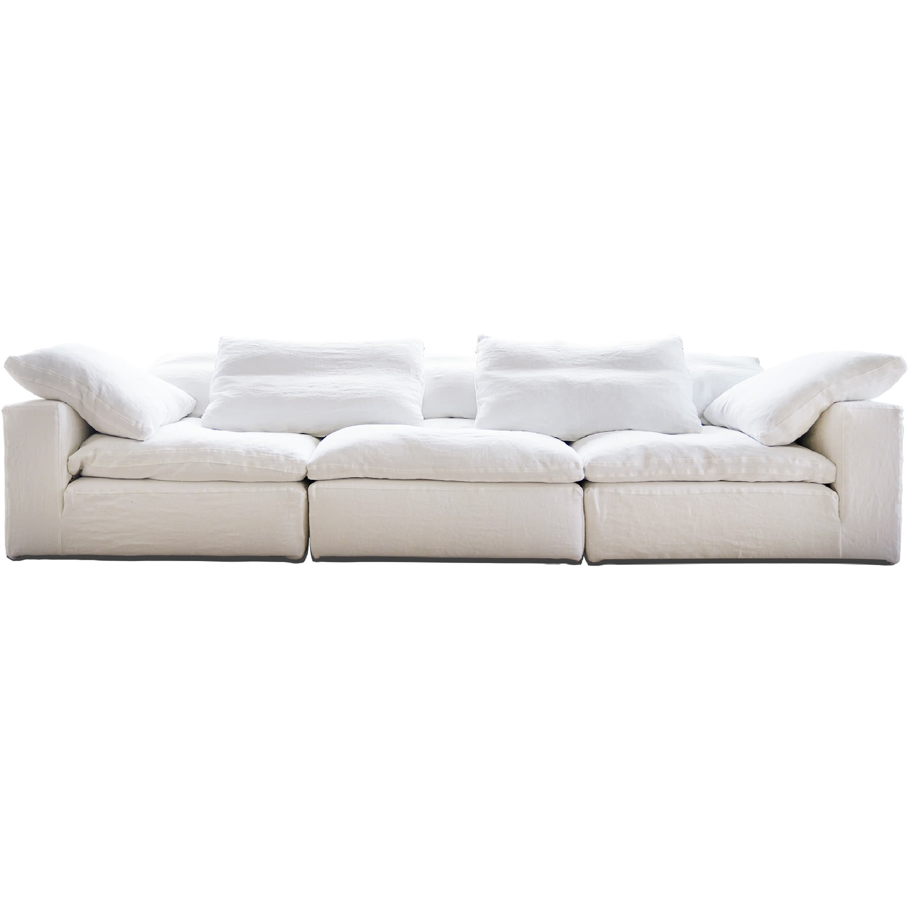 French sofa_linen white